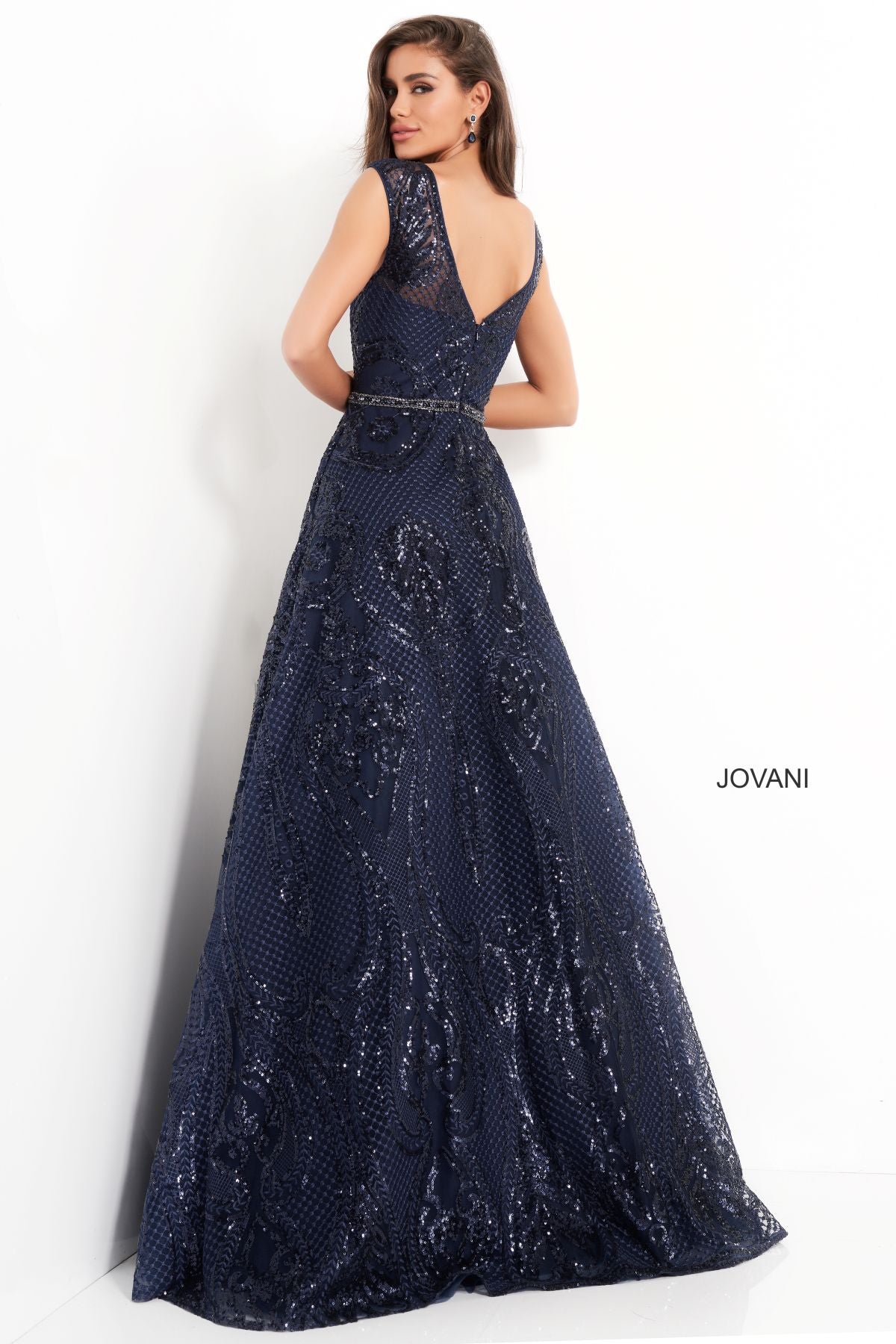 Formal Dresses Long Formal A Line Evening Dress Navy