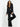 Pant Suit Long Beaded Two Piece Formal Pansuit BLACK