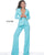 Pant Suit Long Beaded Two Piece Formal Pansuit TUQUOISE