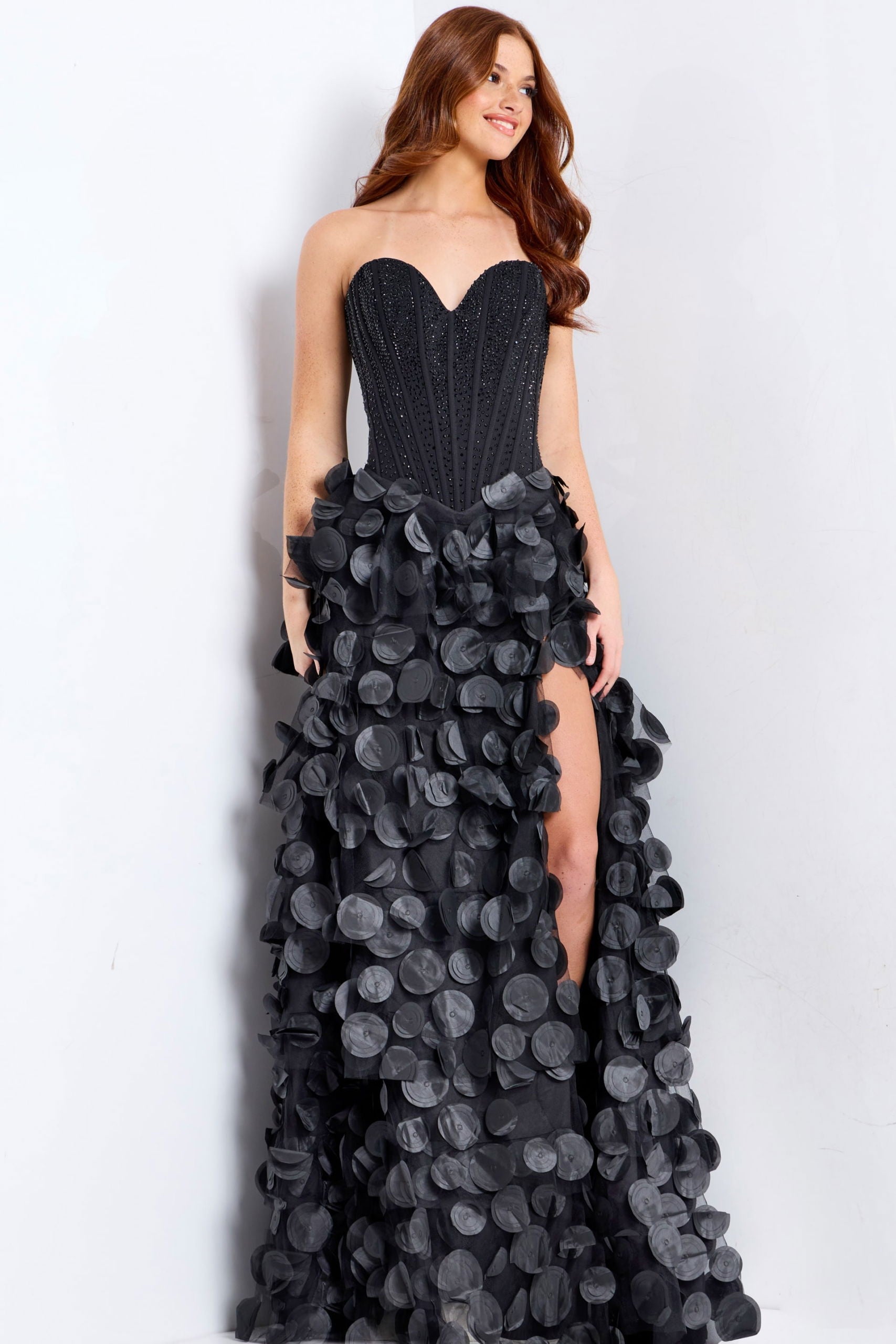 Prom Dresses Long Corset Formal Fitted Prom Dress Black