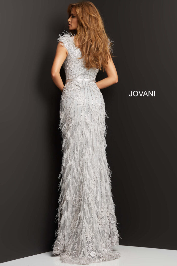 Jovani 03108 Long Beaded Sequin Lace Formal Prom Dress
