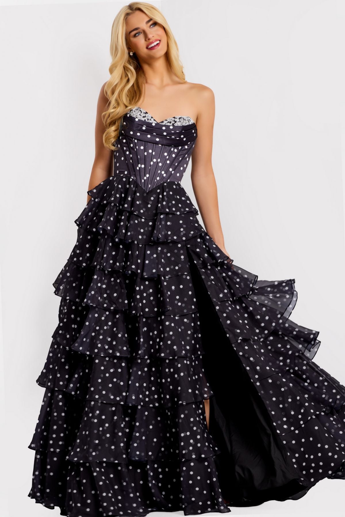 Prom Dresses Long Formal Ruffle A Line Prom Dress Black