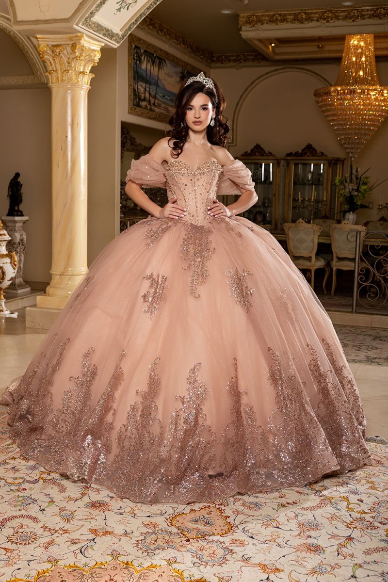 Sweetheart Floor-Length with Train Tulle Quinceañera Ball Gown May Queen LK287