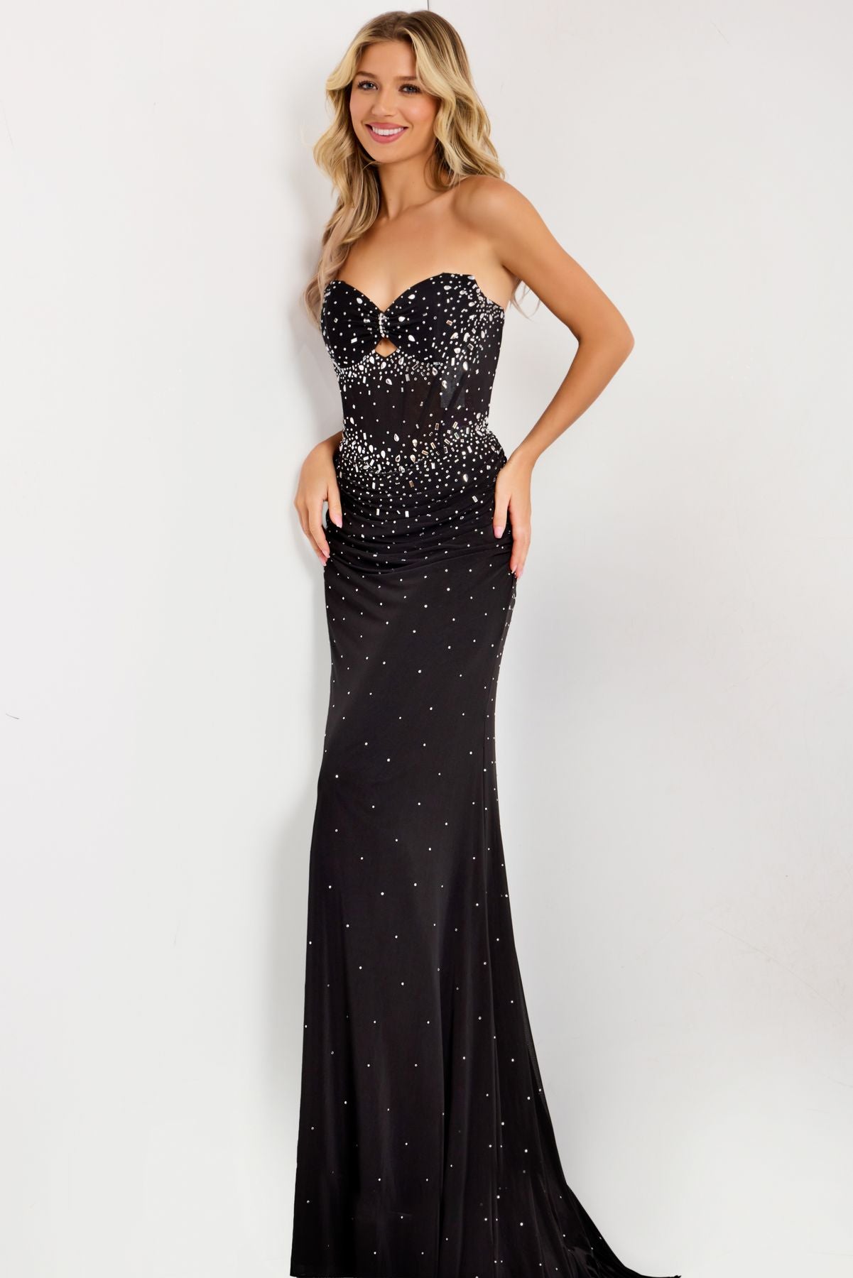 Prom Dresses Long Formal Fitted Evening Prom Dress Black