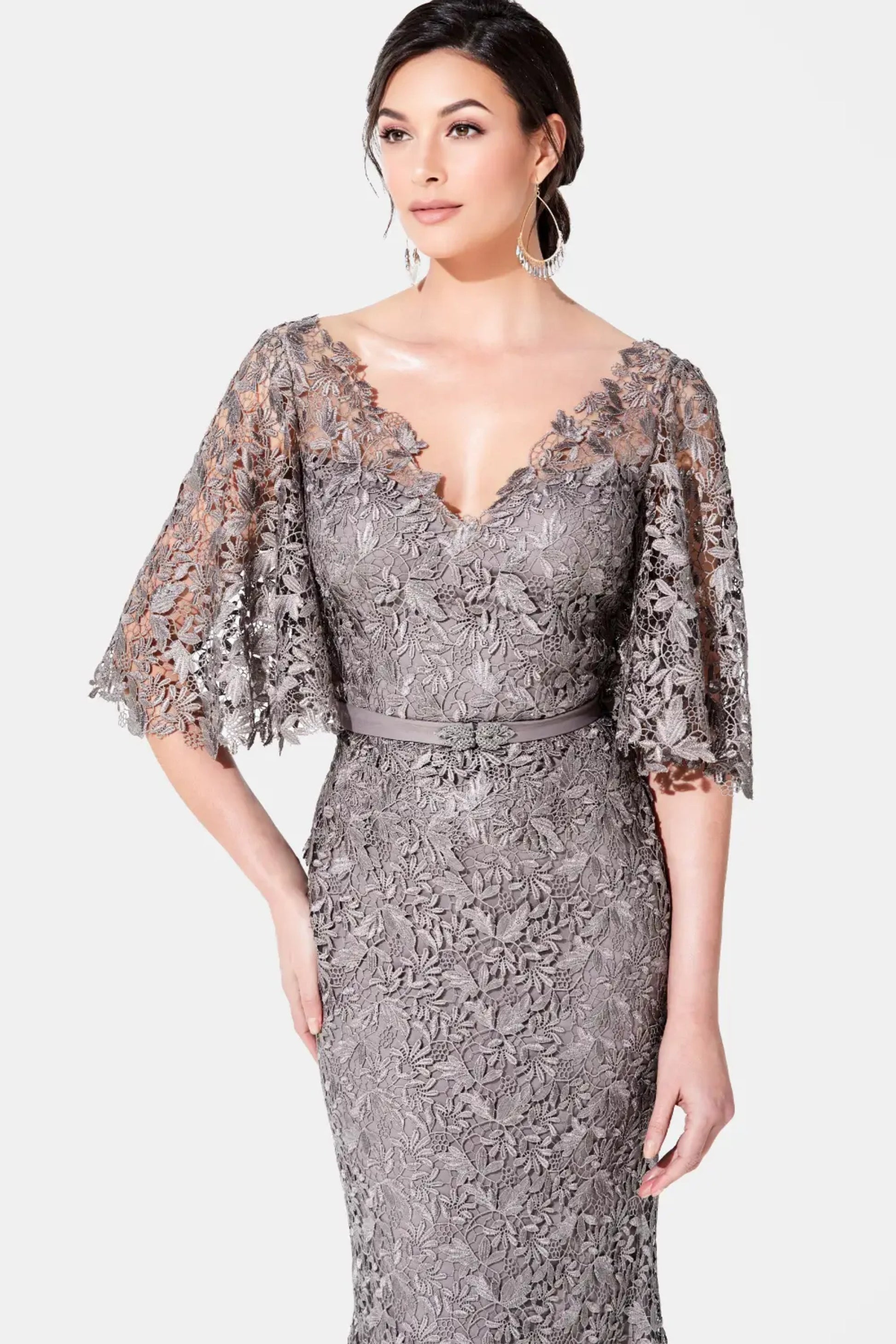 Ivonne D 220D29 Mother of the Bride Long Formal Lace Dress