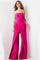 Jumpsuit Long Wide Leg Evening Formal Jumpsuit Fuchsia