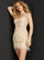 Cocktail Dresses Homecoming Beaded Short Cocktail Dress  Pink