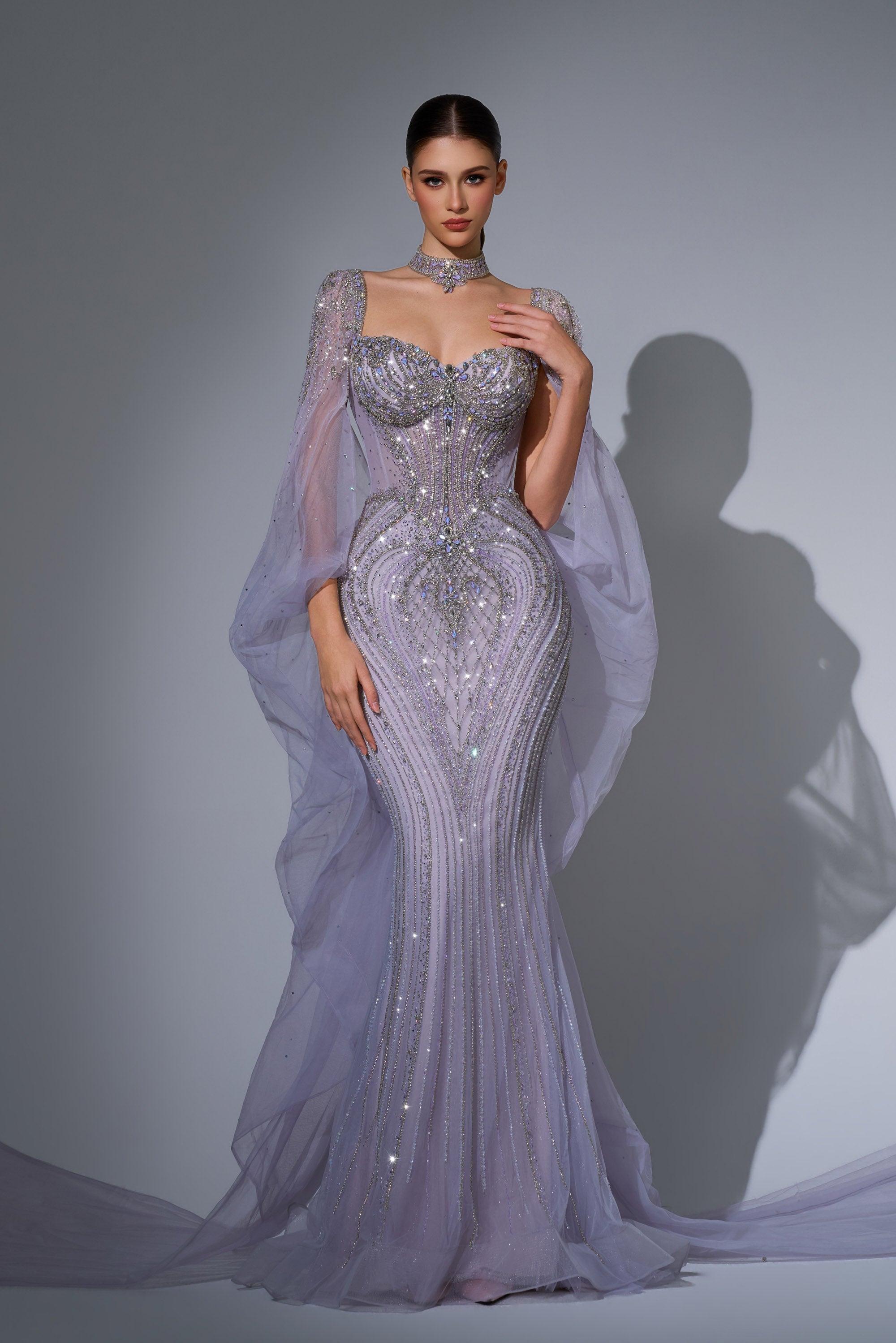 Sweetheart Floor-Length Sequin Formal Mermaid Luscious Delia LD12076 Pre Order