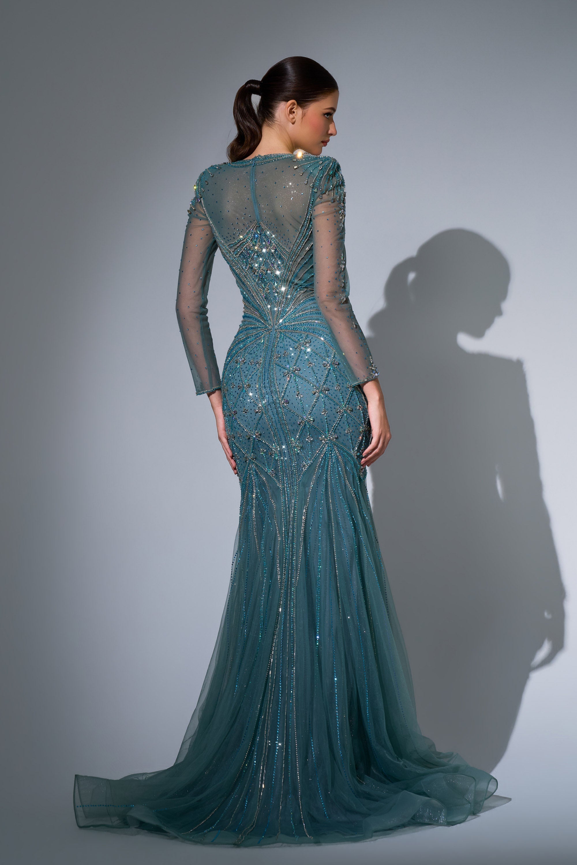 Jewel Floor-Length Sequin Formal Mermaid Luscious Delia LD11592  Pre Order