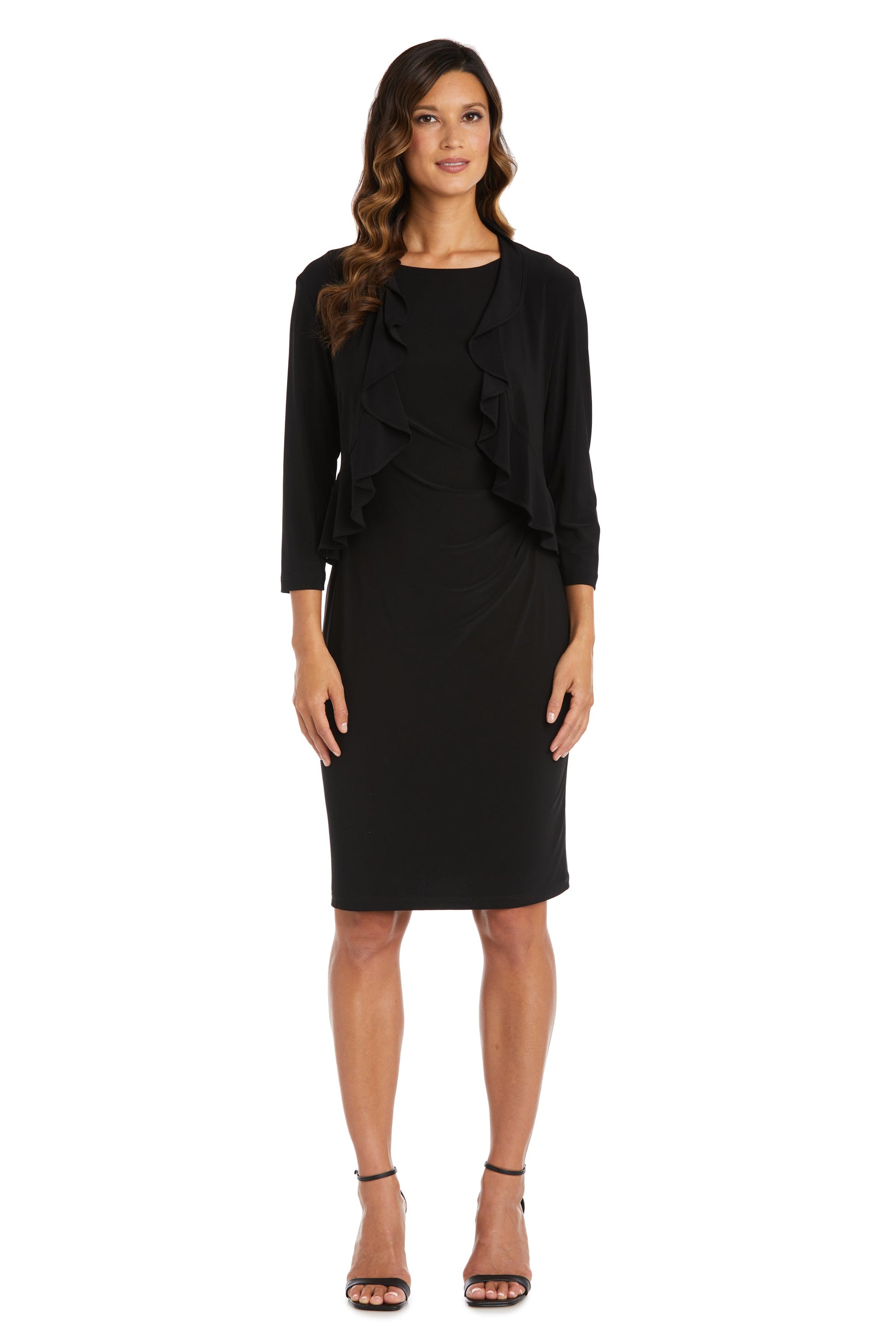 R&M Richards 42780 Formal 3/4 Sleeve Ruffle Jacket
