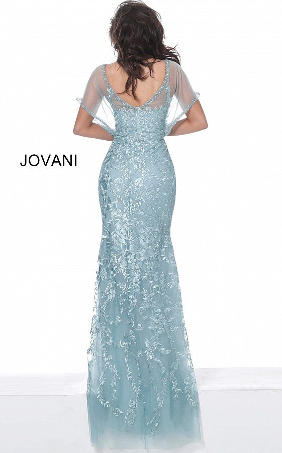 Jovani 04458 Fitted Lace Long Formal Dress