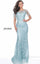 Formal Dresses Fitted Lace Long Formal Dress Mint