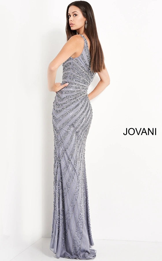 Prom Dresses Beaded Long Slit Formal Prom Dress Snoke