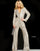 Pant Suit Long Sequin Pant Suit Nude/Silver