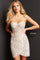Cocktail Dresses Short Sequin Cocktail Dress Nude