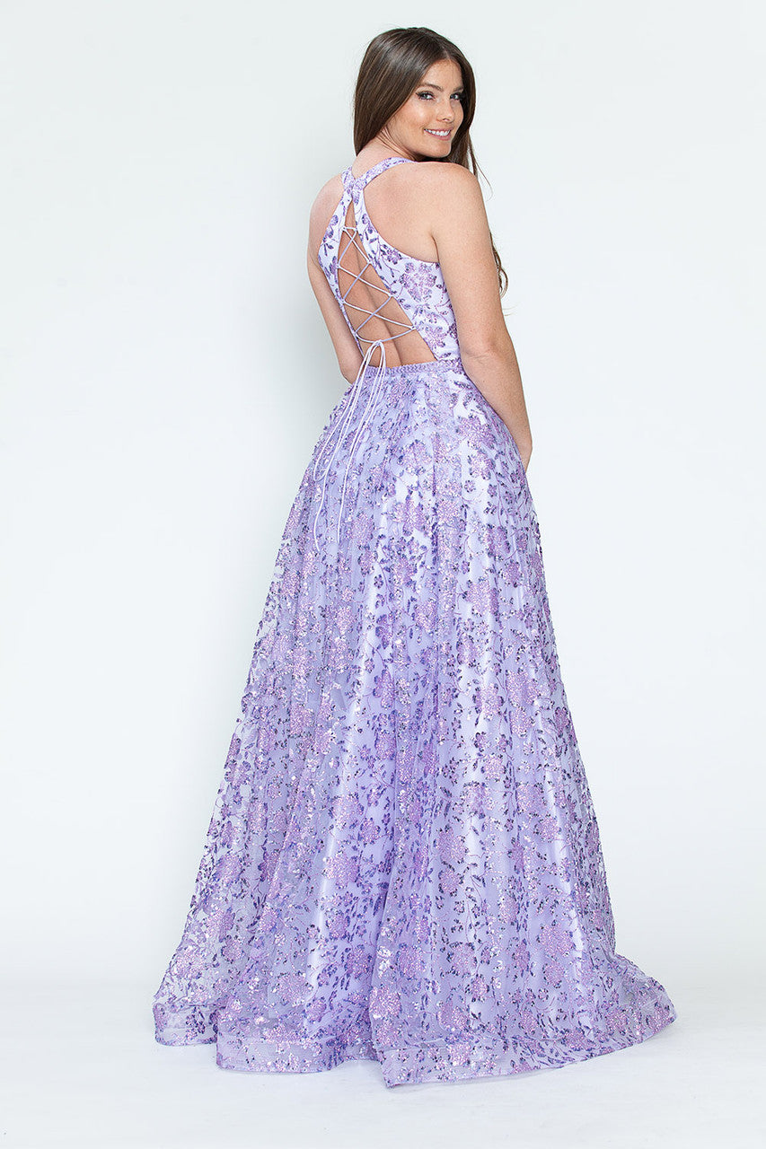 Prom Dresses Long Formal Prom Sequin A Line Dress Lenovia 8240 Lilac