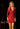 Cocktail Dresses Long Sleeve Cocktail Short Geometric Sequin Dress Red