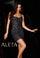 Cocktail Dresses Geometric Beaded Short Cocktail Homecoming Dress Charcoal