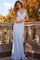 Prom Dresses Long Beaded Formal Prom Mermaid Dress Light-Blue 