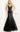 Prom Dresses Floral Applique Long Formal 3D Beaded Prom Dress Black