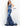 Prom Dresses Fitted Sequin Long Formal Prom Dress Navy Silver