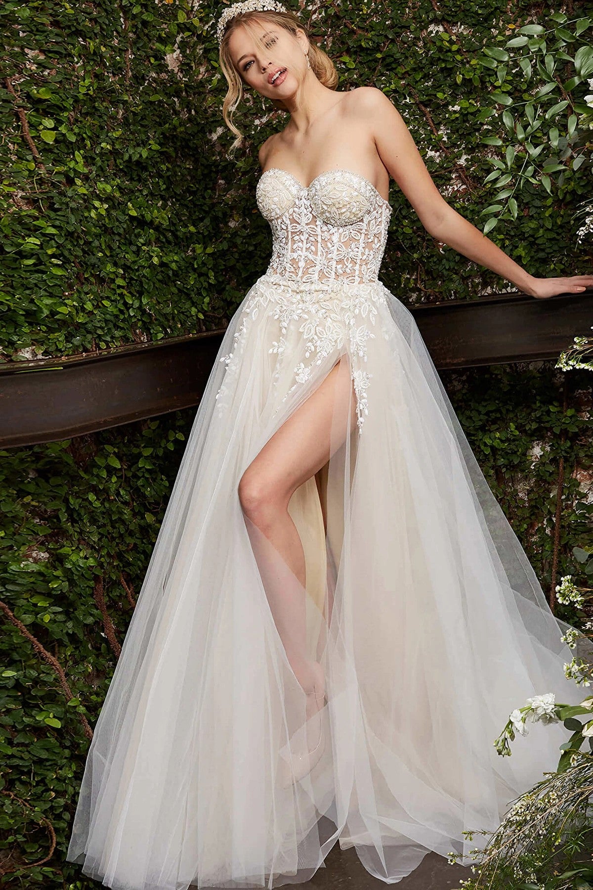Jovani 06610 Beaded Long Bridal Gown