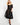 Prom Dresses A Line Floral Sequin Formal Tea Length Prom Dress Black