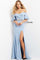 Prom Dresses Long Pleated Formal Prom Dress LIGHT-BLUE