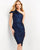 Cocktail Dresses Short Metallic Cocktail Dress COBALT