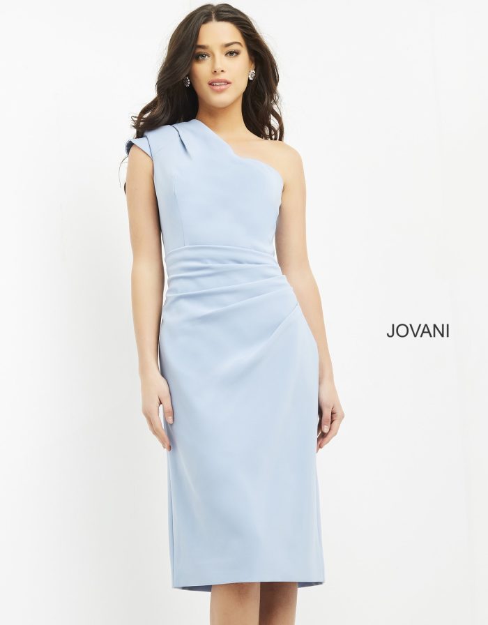 Cocktail Dresses Short Fitted Cocktail Dress LIGHT-BLUE