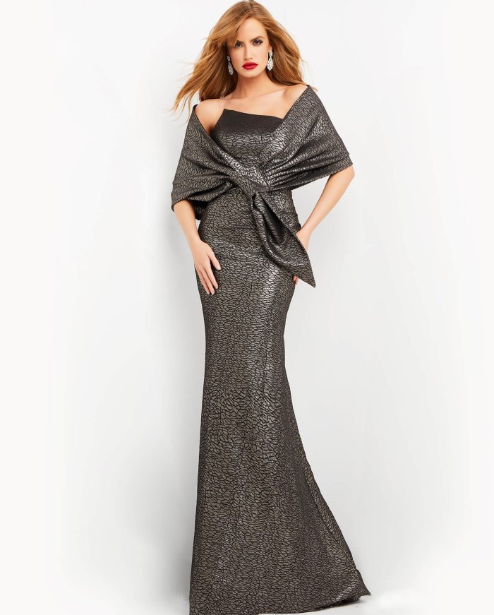 Prom Dresses Long Print Mermaid Formal Prom Dress   COFFEE