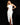 Prom Dresses Fitted Slit Tea Length Formal Prom Dress White