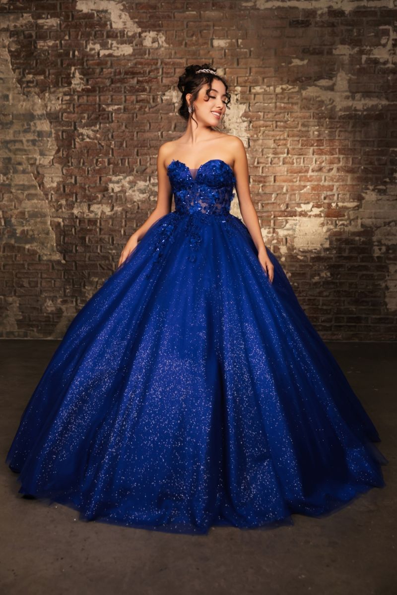 Sweetheart Floor-Length Tulle Quinceañera Ball Gown May Queen LK243
