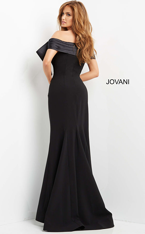 Jovani 07014 Off the Shoulder Long Evening Dress