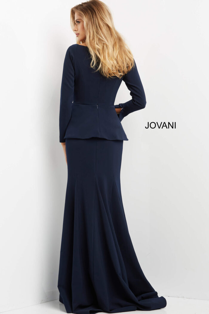 Jovani Evenings Dress 07131 Navy / 8