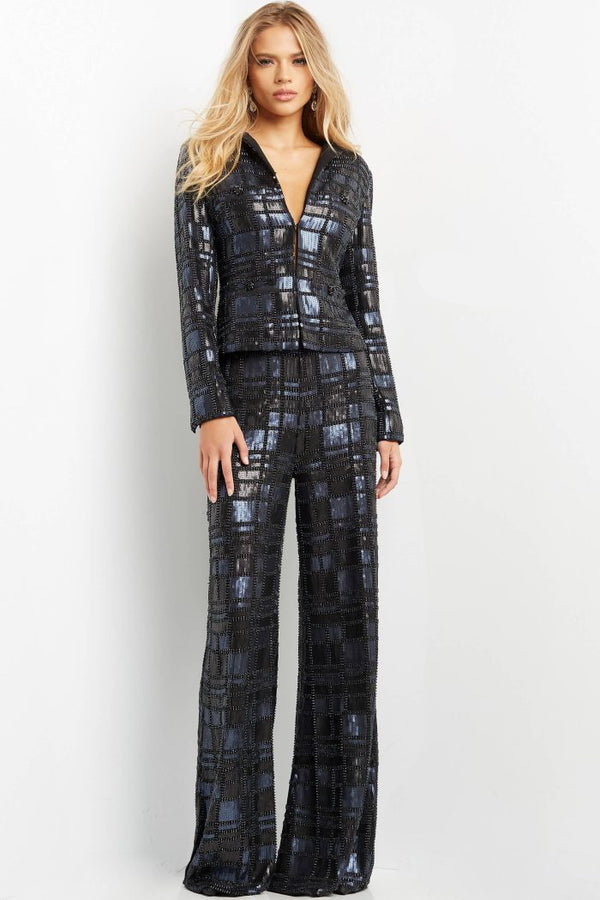 Jovani 07167A Navy Black 14 Sale