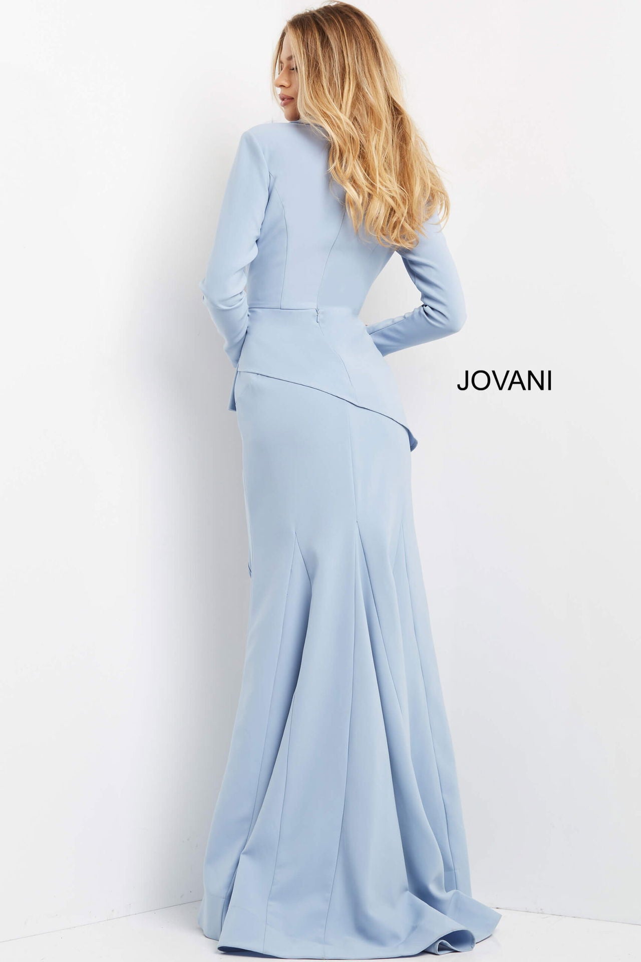 Jovani 07242 Long Formal Mermaid Ruffle Evening Dress