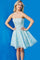 Cocktail Dresses Short A Line Floral Cocktail Dress  Multi