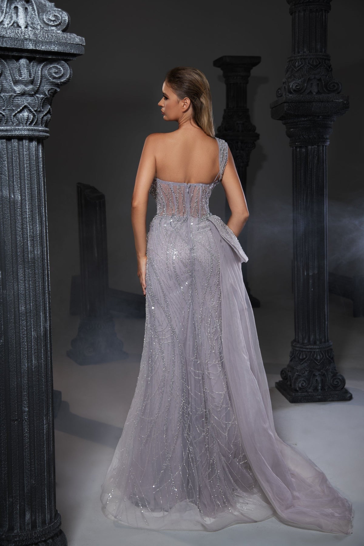 One-Shoulder Floor-Length Sequin Prom Mermaid Pre Order