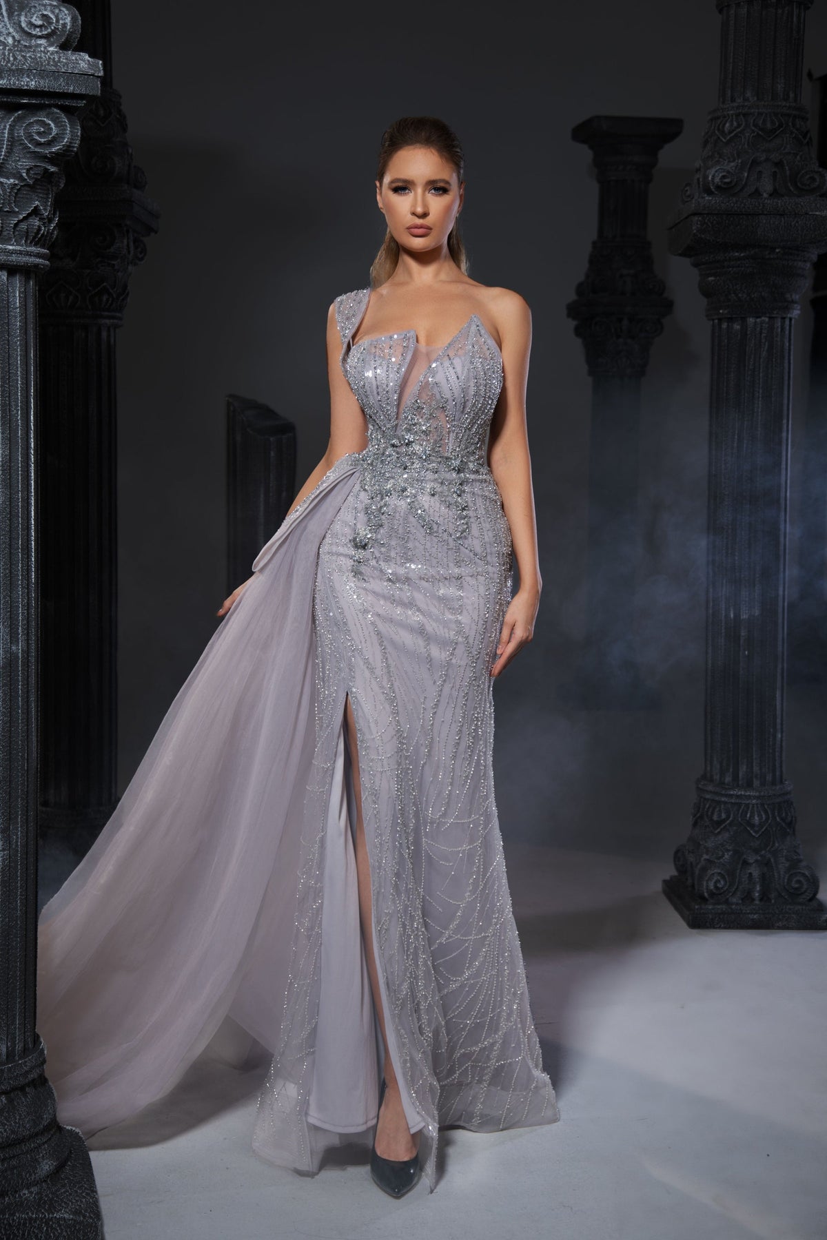 One-Shoulder Floor-Length Sequin Prom Mermaid Pre Order