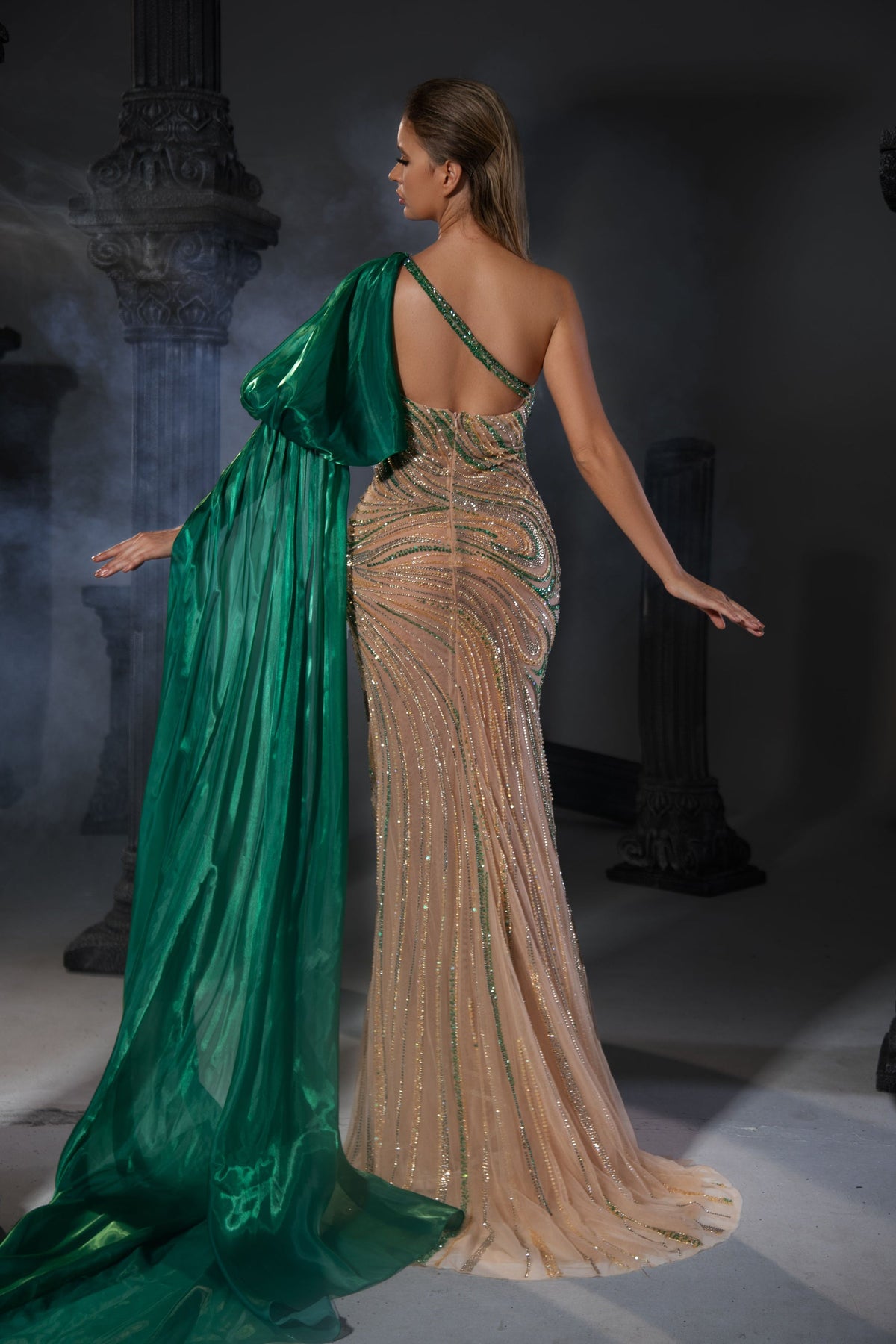 One-Shoulder Floor-Length Sequin Formal Mermaid Pre Order