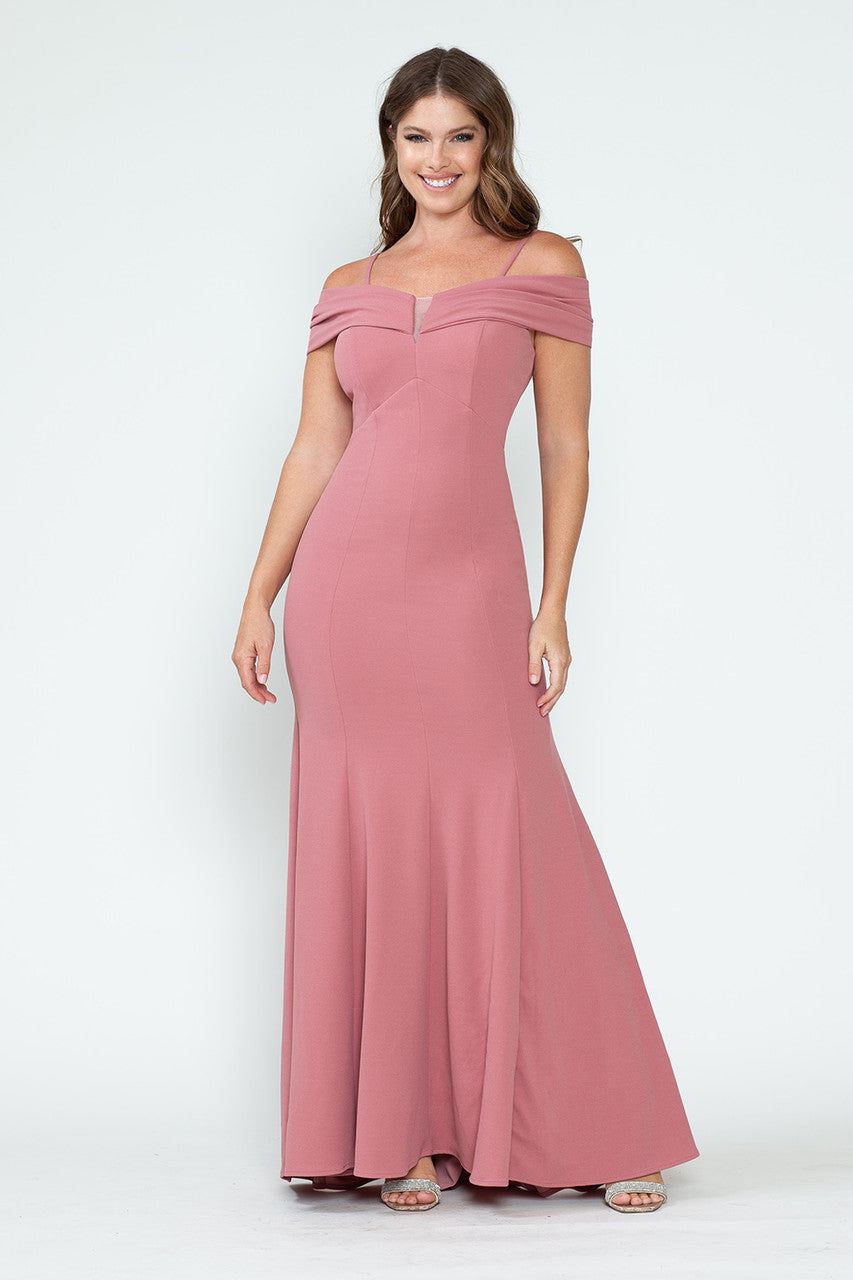 Formal Dresses Long Prom Formal Fitted Dress Lenovia 5317 Mauve