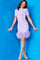 Cocktail Dresses Feather Short Cocktail Mini Dress Lilac