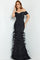 Formal Dresses Long Feather Mermaid Formal Evening Dress BLACK