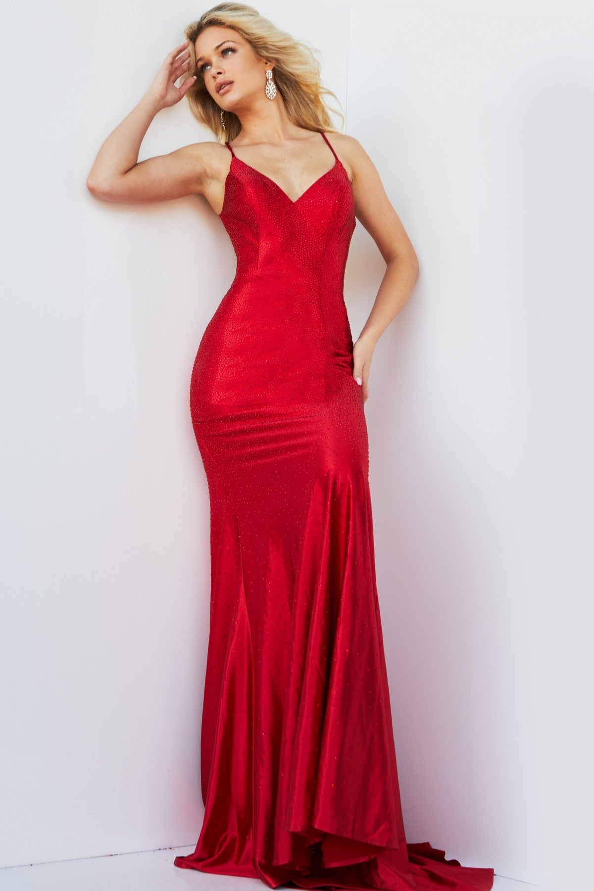 Jovani 08464 Long Formal Fitted Prom Dress