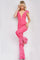 Jumpsuit Fitted Long Formal Sequin Jumpsuit Hot-Pink