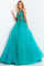 Prom Dresses Sleeveless Tulle Long Prom Ballgown Emerald