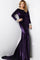 Formal Dresses Long Sleeve Velvet Formal Dress Plum
