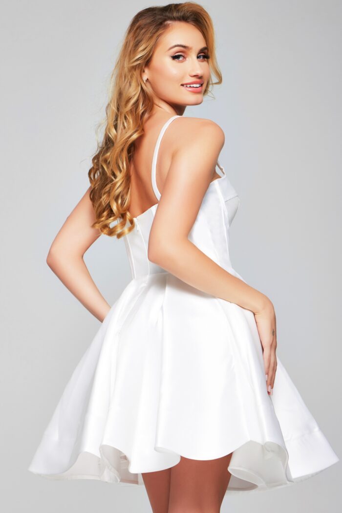 Cocktail Dresses A Line Short Cocktail Dress  Ivory