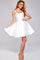 Cocktail Dresses A Line Short Cocktail Dress  Ivory